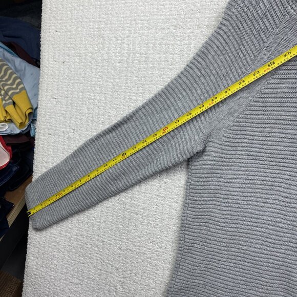 Kenneth Cole Reaction Oversize Sweater Women's Size S Grey Cowl Cotton Cozy - Picture 8 of 12